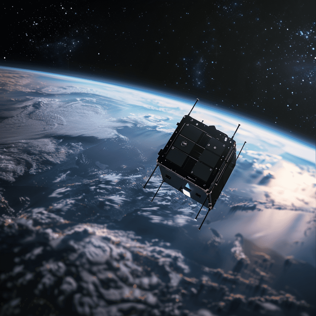 Satellite in space